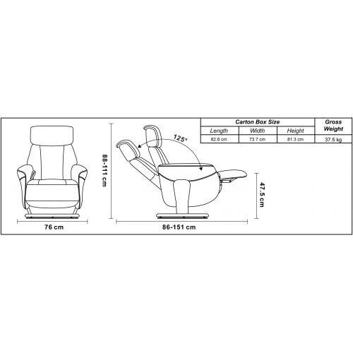 Sillón de relajación manual - ATHOS