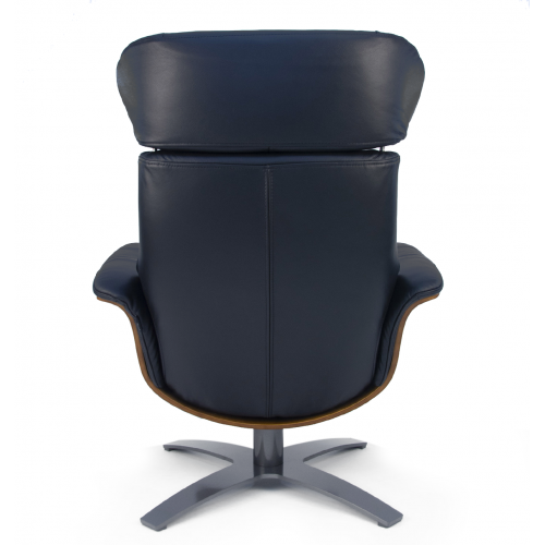 Fauteuil en cuir et bois chêne naturel - Véga