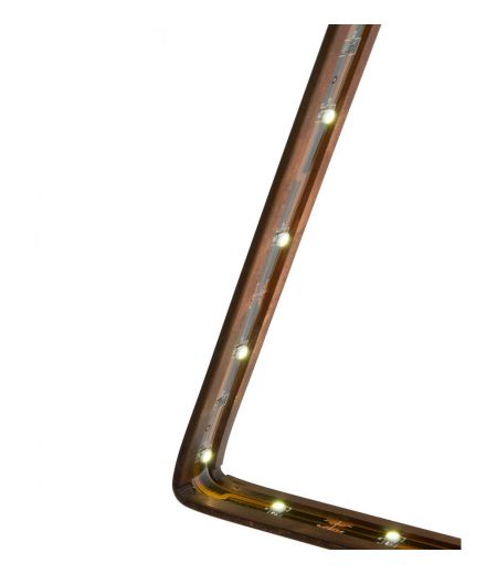 Lampe à Led en Laiton Oxydé ou Cuivre  - Alpha