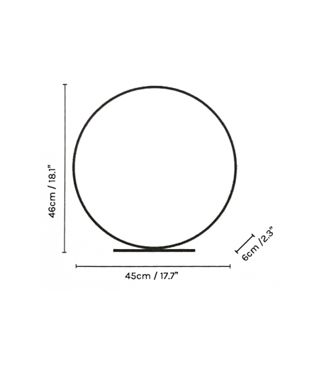 Lámpara Led de Latón Cepillado - The Ring