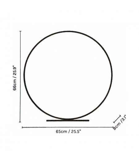 Lampe à Led en Laiton Brossé - Diamètre 30 cm - L 'Anneau