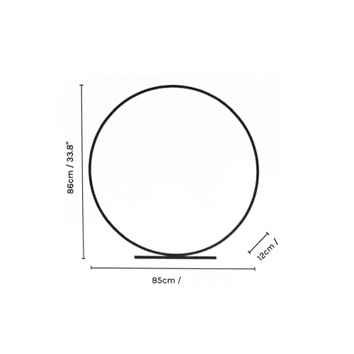 Lámpara Led de Latón Cepillado - The Ring