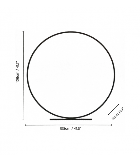 Lampe à Led en Laiton Brossé - L'Anneau