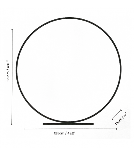 Lampe à Led en Laiton Brossé - L'Anneau