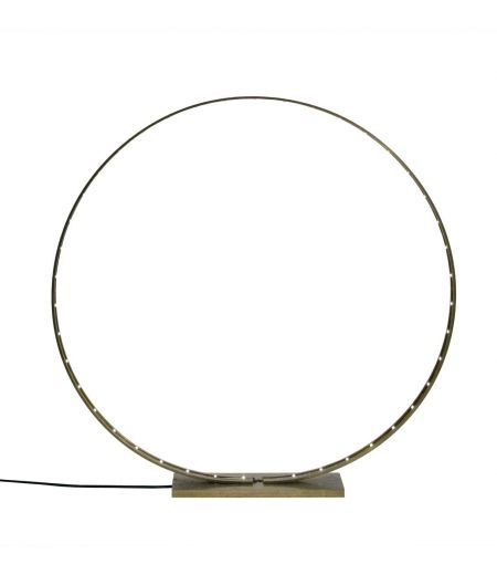 Lampe à Led en Laiton Brossé - L'Anneau