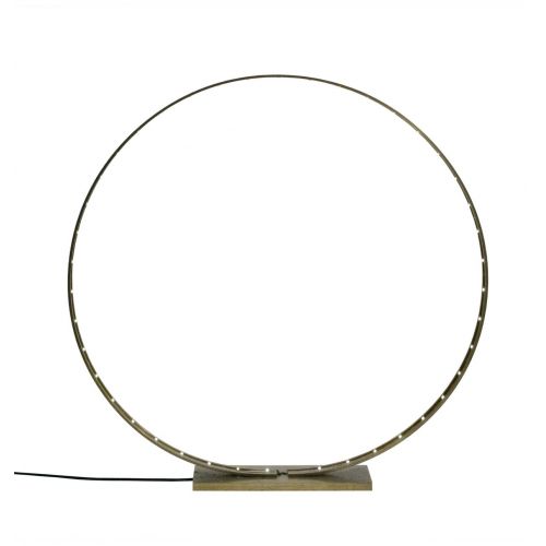 Lampe à Led en Laiton Brossé - L'Anneau