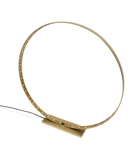 Lampe à Led en Laiton Brossé - Diamètre 30 cm - L 'Anneau