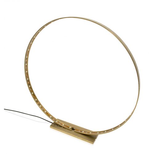 Lampe à Led en Laiton Brossé - Diamètre 30 cm - L 'Anneau