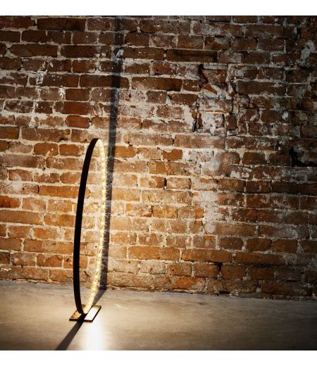 Lampe à Led en Laiton Brossé - L'Anneau