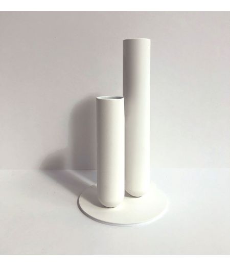 Pareja de "Soliflores" en Latón o Metal Lacado