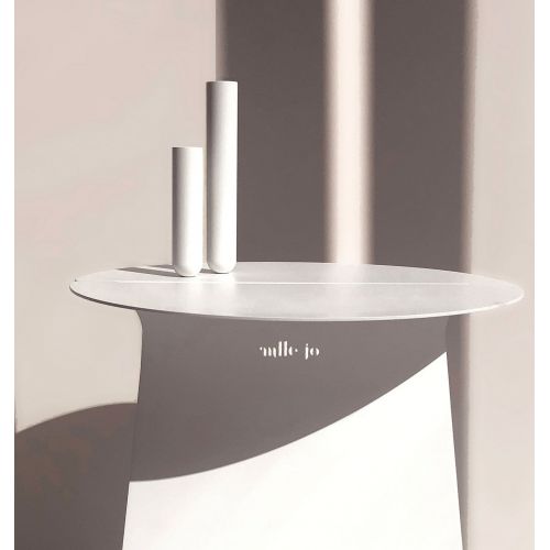 Pareja de "Soliflores" en Latón o Metal Lacado