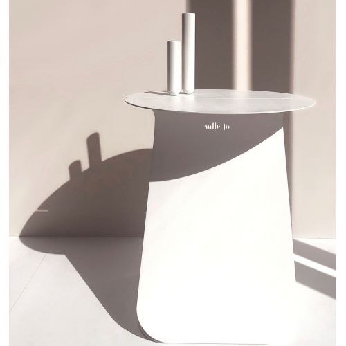 Pareja de "Soliflores" en Latón o Metal Lacado