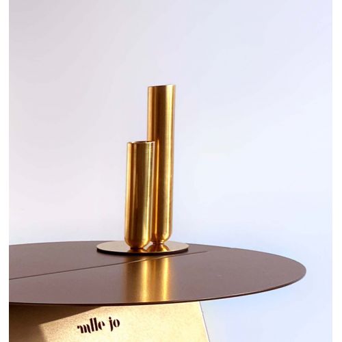 Couple de Soliflores  en Laiton ou Métal laqué