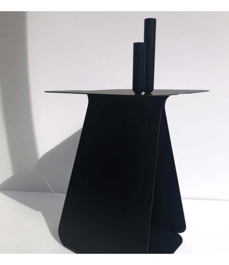 Pareja de "Soliflores" en Latón o Metal Lacado