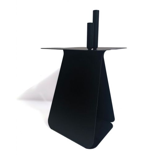 Pareja de "Soliflores" en Latón o Metal Lacado