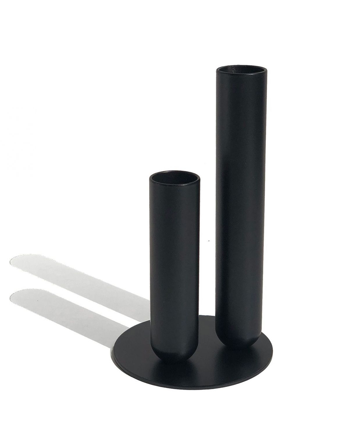 Pareja de "Soliflores" en Latón o Metal Lacado