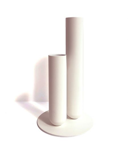 Couple de Soliflores  en Laiton ou Métal laqué