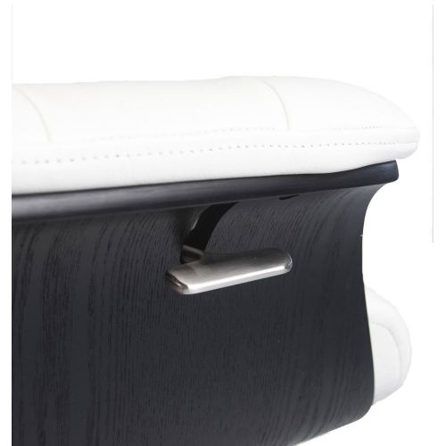 Sillón de piel y madera negra - Véga