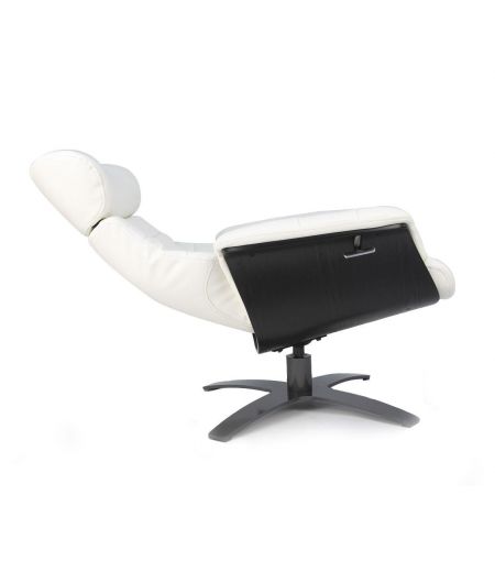 Sillón de piel y madera negra - Véga