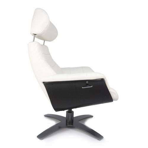 Sillón de piel y madera negra - Véga