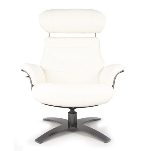 Sillón de piel y madera negra - Véga