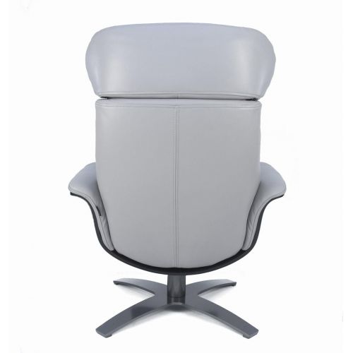 Sillón de piel y madera negra - Véga