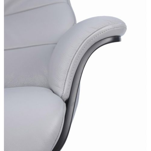 Sillón de piel y madera negra - Véga