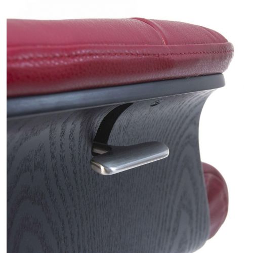 Sillón de piel y madera negra - Véga