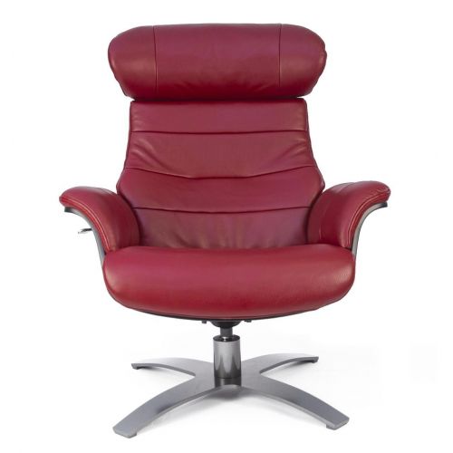 Sillón de piel y madera negra - Véga