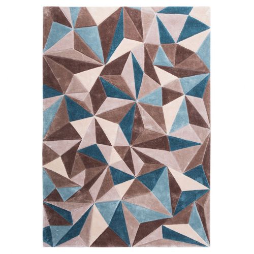 Tapis Rectangulaire à Motifs Géométriques - Celeste