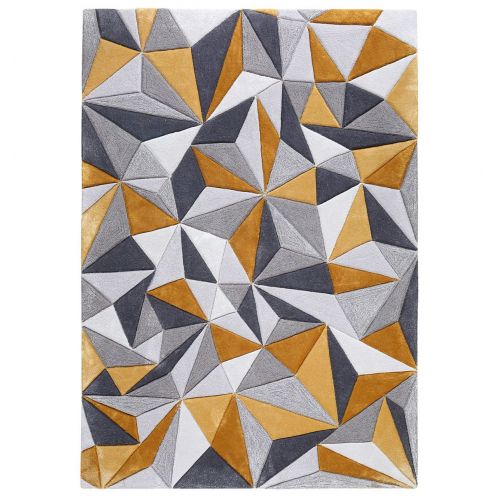 Tapis Rectangulaire à Motifs Géométriques - Celeste