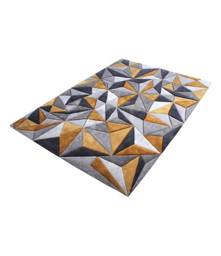 Tapis Rectangulaire à Motifs Géométriques - Celeste