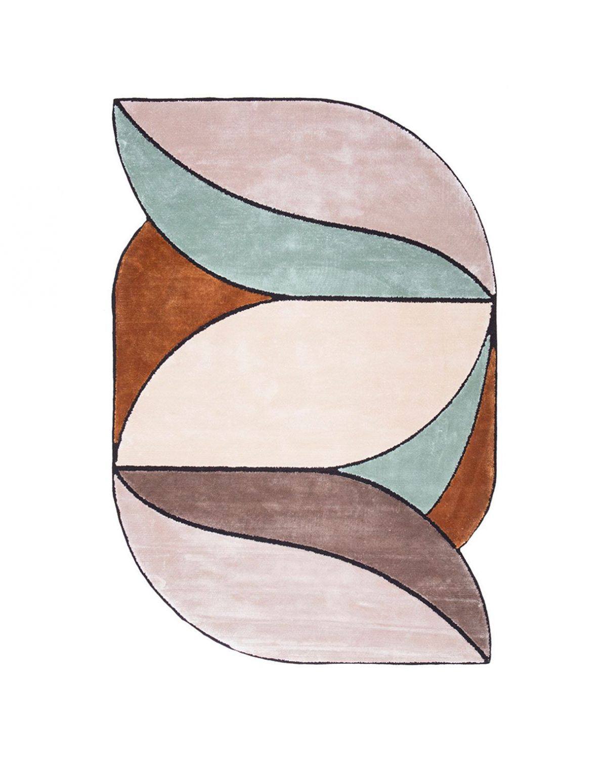 Tapis Original Beige Brun Céladon - Evidence