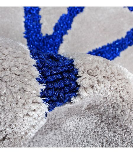 Tapis moderne bleu et gris - Philae