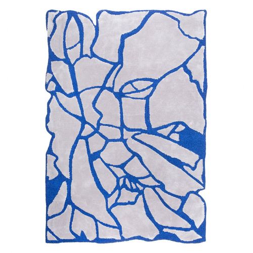 Tapis moderne bleu et gris - Philae