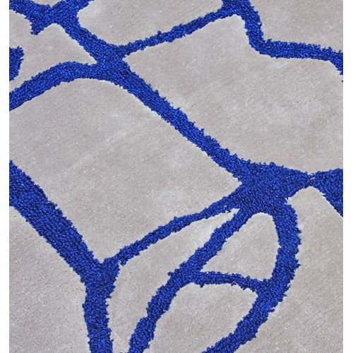 Tapis moderne bleu et gris - Philae