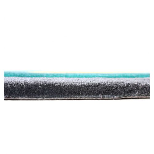 Tapis à motifs ronds Vert Canard, Topaze et Gris - Prelude