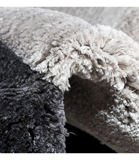 Tapis de Salon Gris, Noir et Jaune Topaze - Cristal