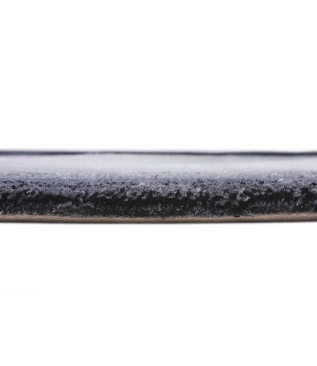 Alfombra redondeada negra y gris - Pure