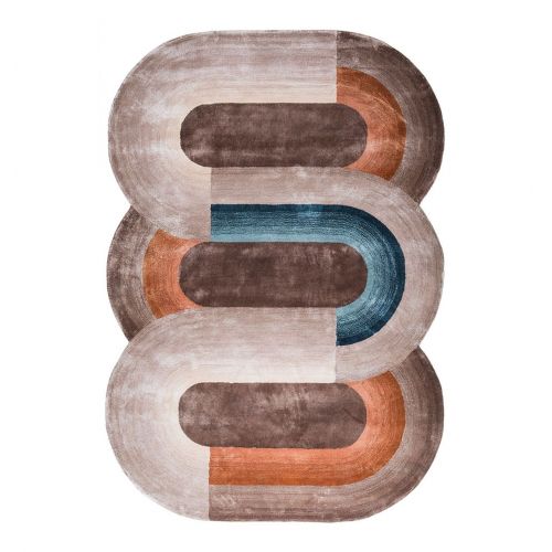 Tapis de Salon Original Brun ou Gris  - Variation