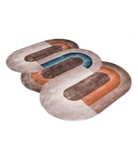 Tapis de Salon Original Brun ou Gris  - Variation