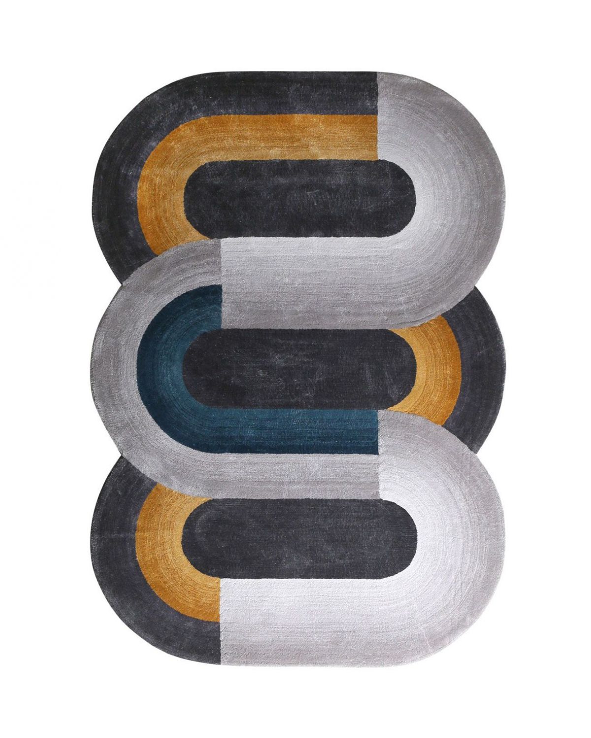 Tapis de Salon Original Brun ou Gris  - Variation