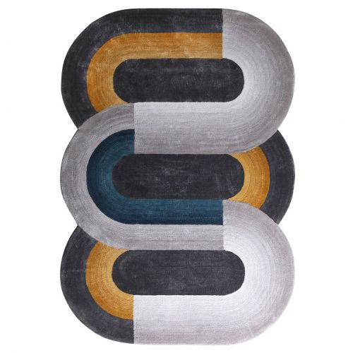 Tapis de Salon Original Brun ou Gris  - Variation