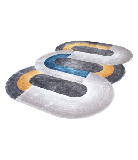 Tapis de Salon Original Brun ou Gris  - Variation