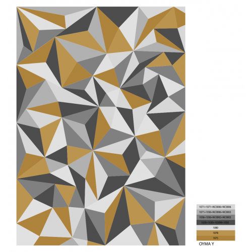 Tapis Rectangulaire à Motifs Géométriques - Celeste