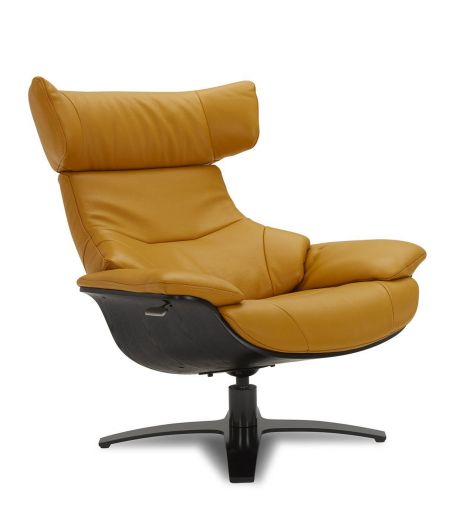 Sillón de piel y roble negro - Naos