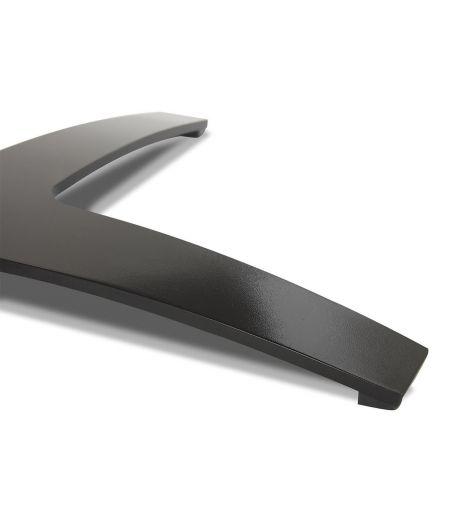 Fauteuil en cuir et chêne noir - Naos