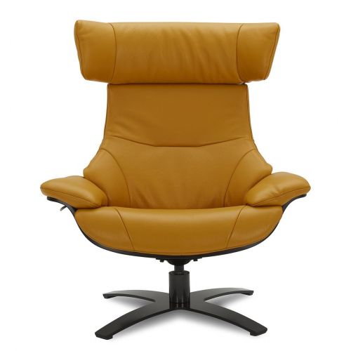 Sillón de piel y roble negro - Naos