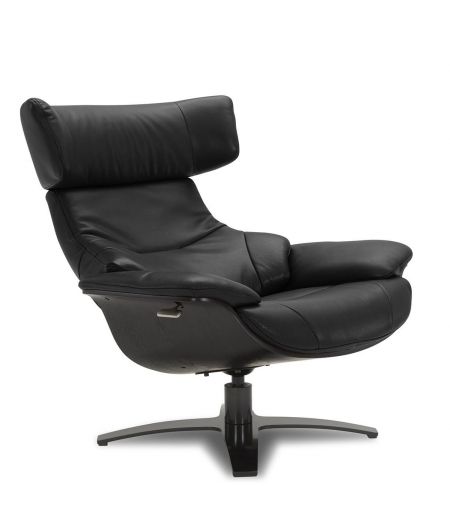 Sillón de piel y roble negro - Naos