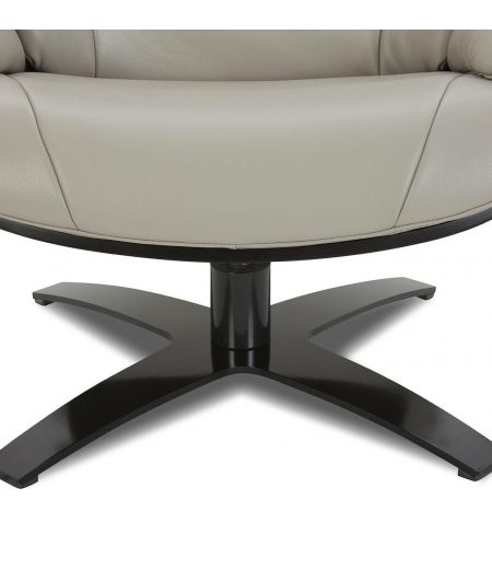 Sillón de piel y roble negro - Naos